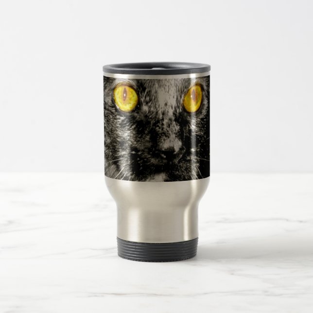 Caneca de viagem do gato do macaco (Centro)