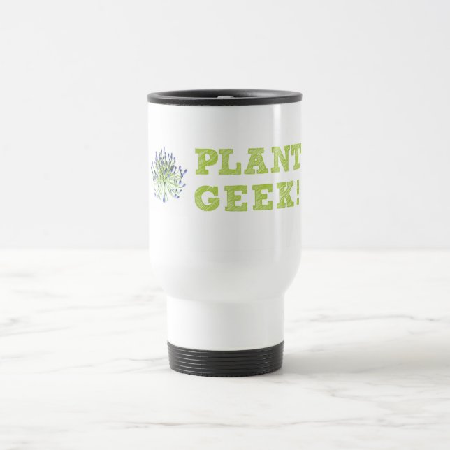 Caneca de viagem do geek da planta (Centro)