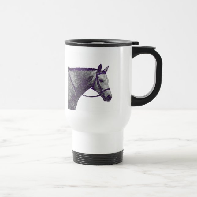 Caneca de viagem do Horse Show - Inglês (Direita)