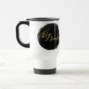 Caneca de viagem do logotipo dos ribeiros