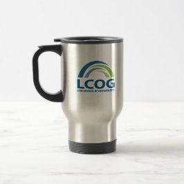 Caneca de viagem do logotipo LCOG