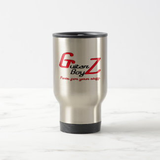 Caneca de viagem do monograma de BoyZ™ da guitarra