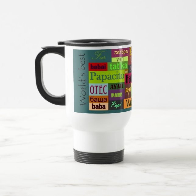Caneca de viagem do pai do mundo a melhor (Esquerda)