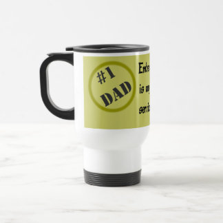 Caneca de viagem do pai do número um