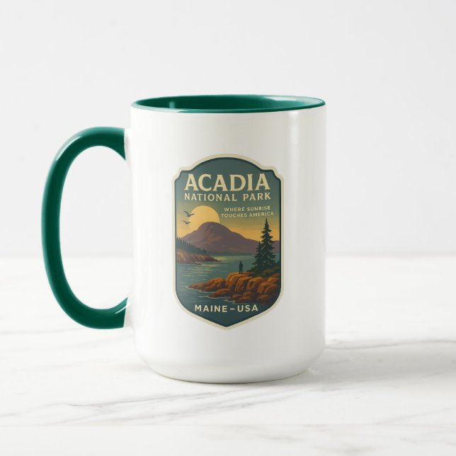 Caneca de viagem do Parque Nacional Acadia (Esquerda)