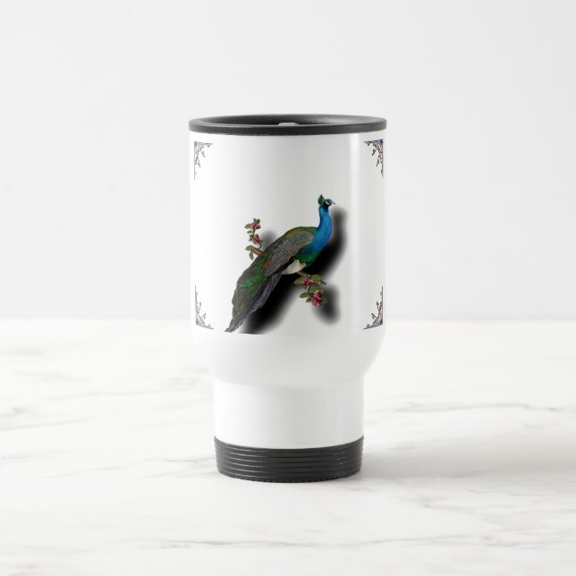 caneca de viagem do pavão (Centro)