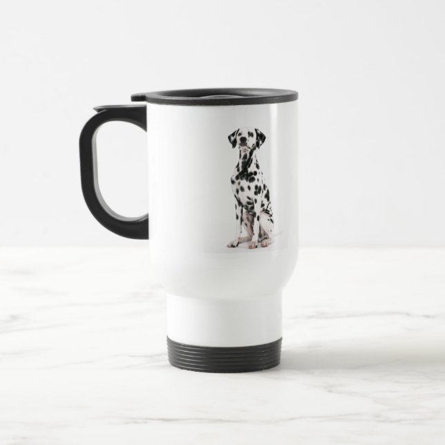 Caneca de viagem do plástico do cão do fogo (Esquerda)