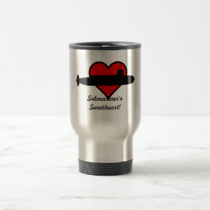 Caneca de viagem do querido do submarinista