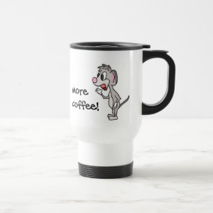 Caneca de viagem do rato do café