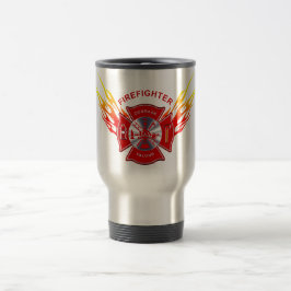 Caneca de viagem do sapador-bombeiro