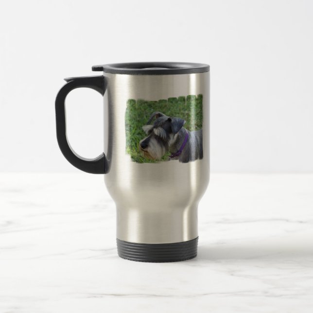 Caneca de viagem do Schnauzer (Esquerda)