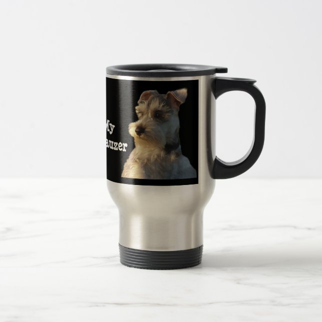 Caneca de viagem do Schnauzer diminuto (Direita)