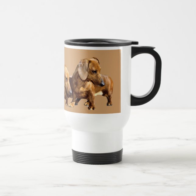 Caneca de viagem do Smoothie do Dachshund (Direita)
