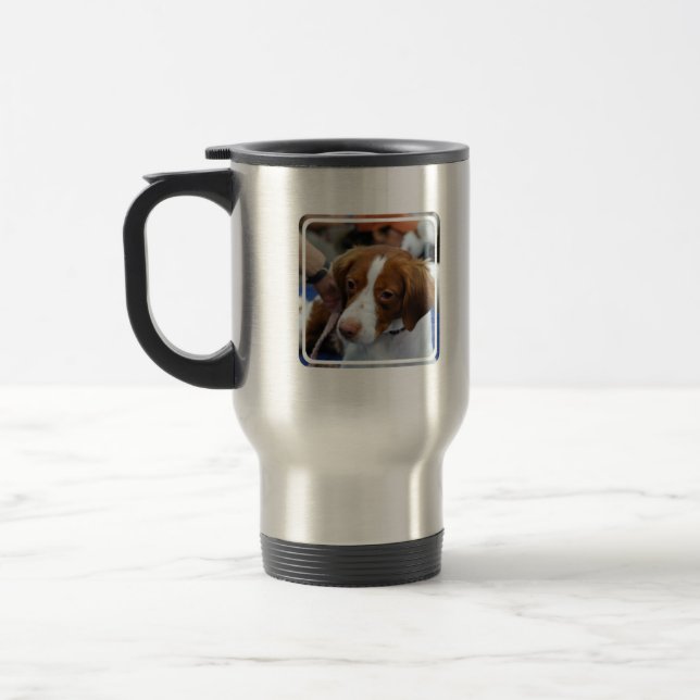 Caneca de viagem do Spaniel de Brittany (Esquerda)