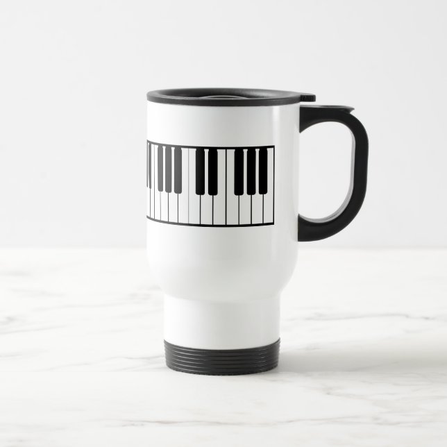 Caneca de viagem do teclado Piano (Direita)