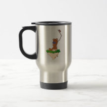 Caneca de viagem do ursinho do paragem do