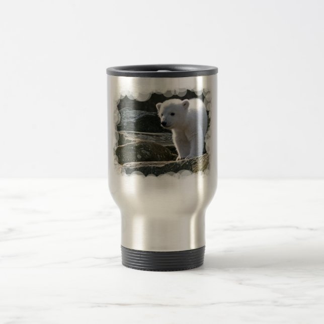 Caneca de viagem do urso polar do bebê (Centro)