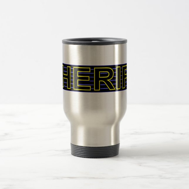 Caneca de viagem do XERIFE 3 (Centro)