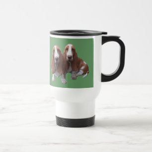 Caneca de viagem dos amigos de Basset Hound