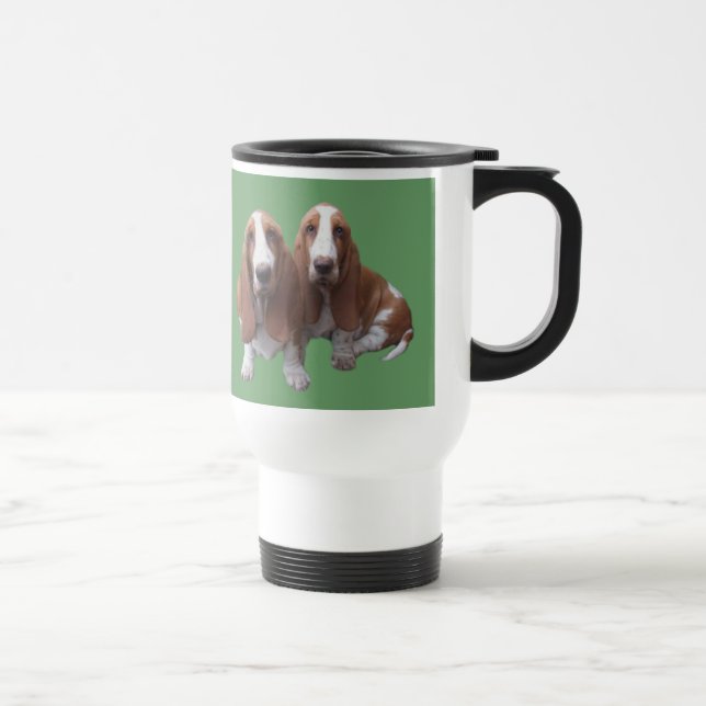 Caneca de viagem dos amigos de Basset Hound (Direita)