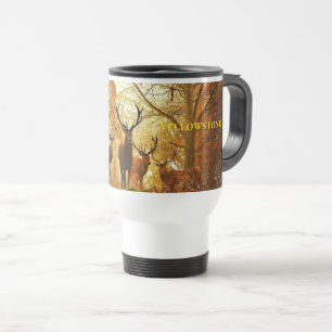 Caneca de viagem dos cervos de Yellowstone