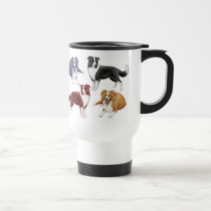 Caneca de viagem dos Collies de beira