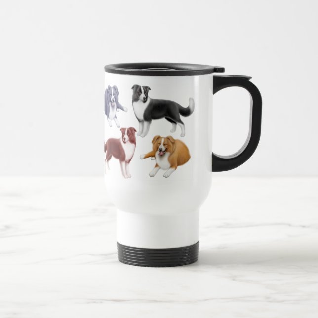 Caneca de viagem dos Collies de beira (Direita)