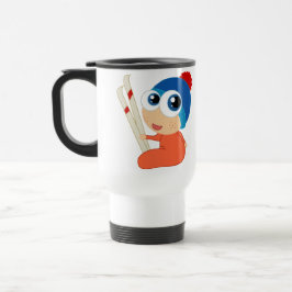 Caneca de viagem dos desenhos animados do bebê do