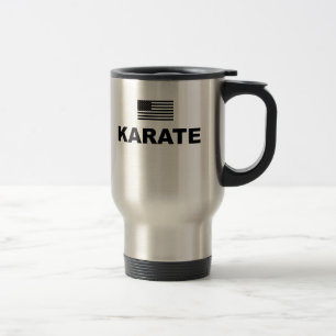 Caneca de viagem dos EUA do karaté
