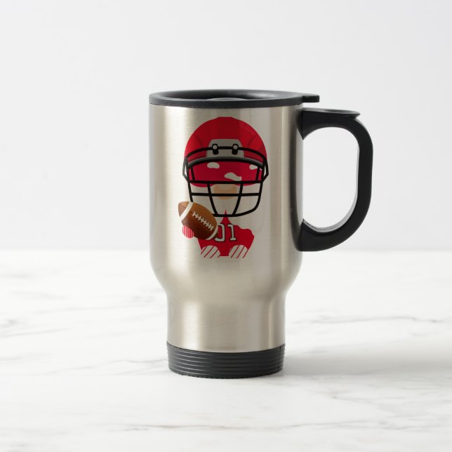 Caneca de viagem dos Gnomos Americanos de Futebol (Direita)