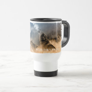 Caneca de viagem dos Lobos de Leve