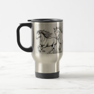 Caneca de viagem em aço inoxidável para café