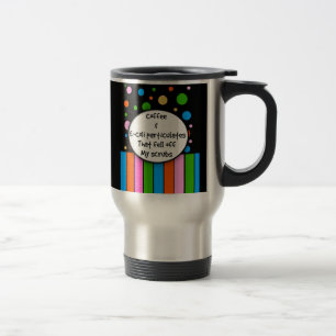 Caneca de viagem engraçada "café e E-Coli " da