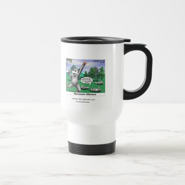 Caneca de Viagem Engraçada de Desenho Animado Gamb (Direita)