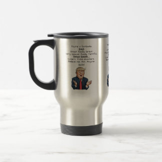 Caneca de viagem engraçada do Dia de os pais Trump