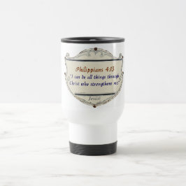 Caneca de Viagem Escudo Filipenses 4:13