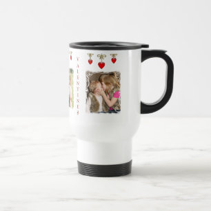 Caneca de viagem feita sob encomenda dos coraçõe