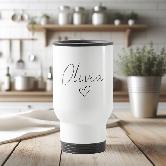 Caneca de Viagem Feminina Personalizada com Nome e (Criador carregado)