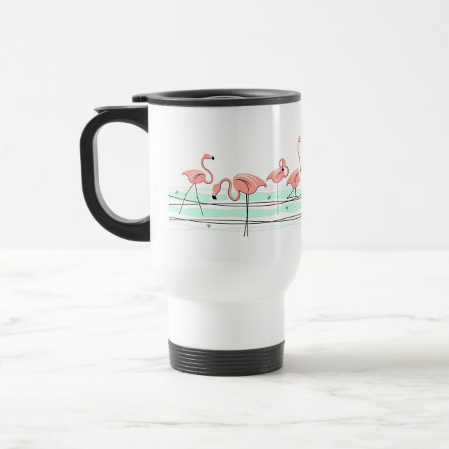 Caneca de viagem Flamingo Ocean Line (Esquerda)