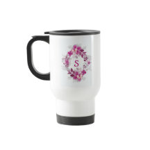Caneca de Viagem Floral Borboleta