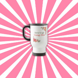 Caneca de viagem Floral De Fluxo De Energia De Bre