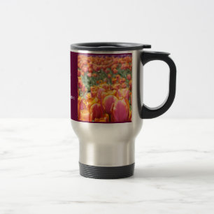 Caneca de Viagem Flores de Tulipa Você é Meu Sol