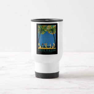 Caneca de viagem Francesa Vintage Cote D'Azur