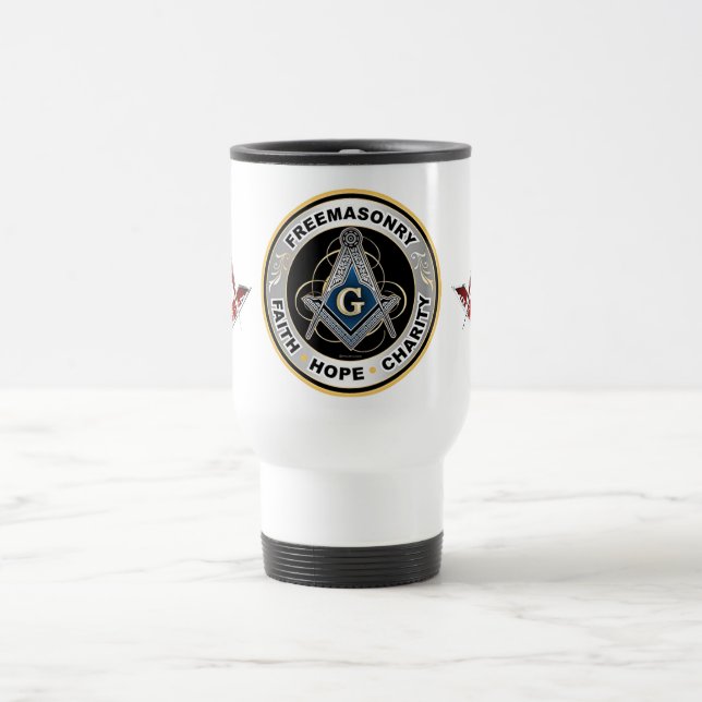 Caneca de viagem Freemason (Centro)