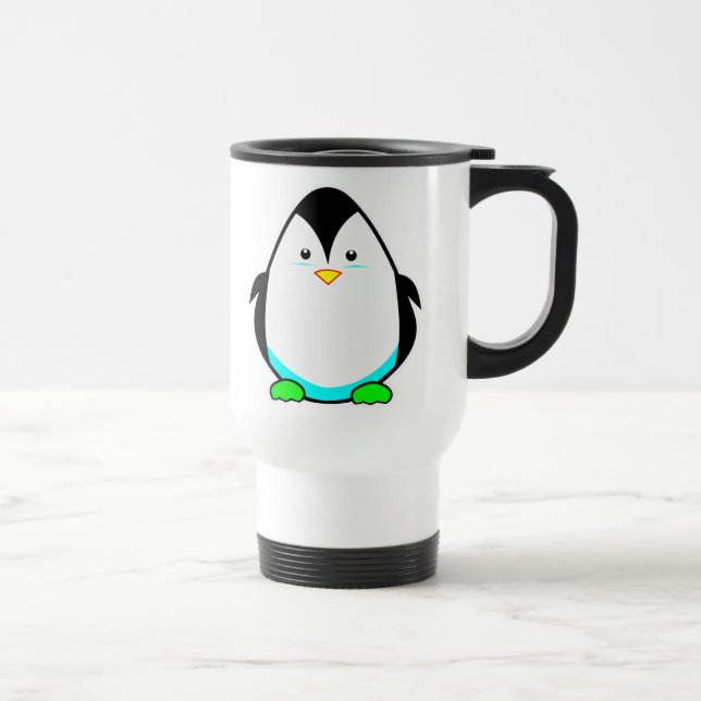 Caneca de viagem fria do pinguim (Direita)