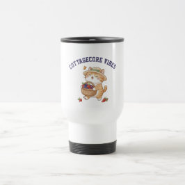 Caneca de Viagem Gatinho Kawaii Jardineiro Frutas