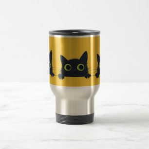 Caneca de Viagem Gato Preto