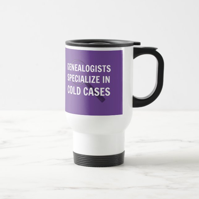 Caneca de Viagem Genealogia (Roxa) (Direita)