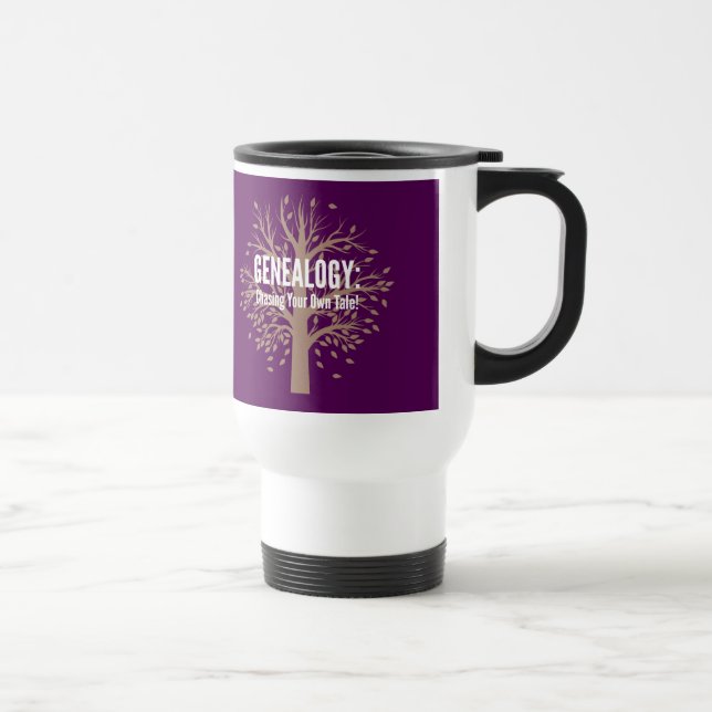 Caneca de Viagem Genealogia (Roxo) (Direita)