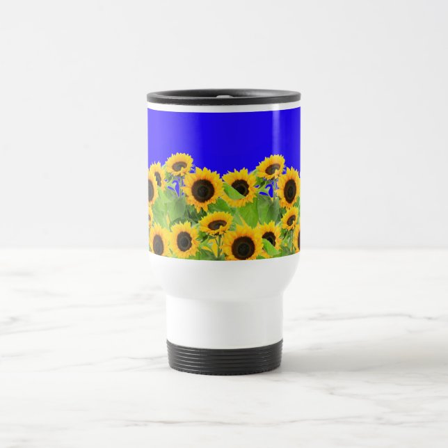 Caneca de Viagem Girassóis (Centro)